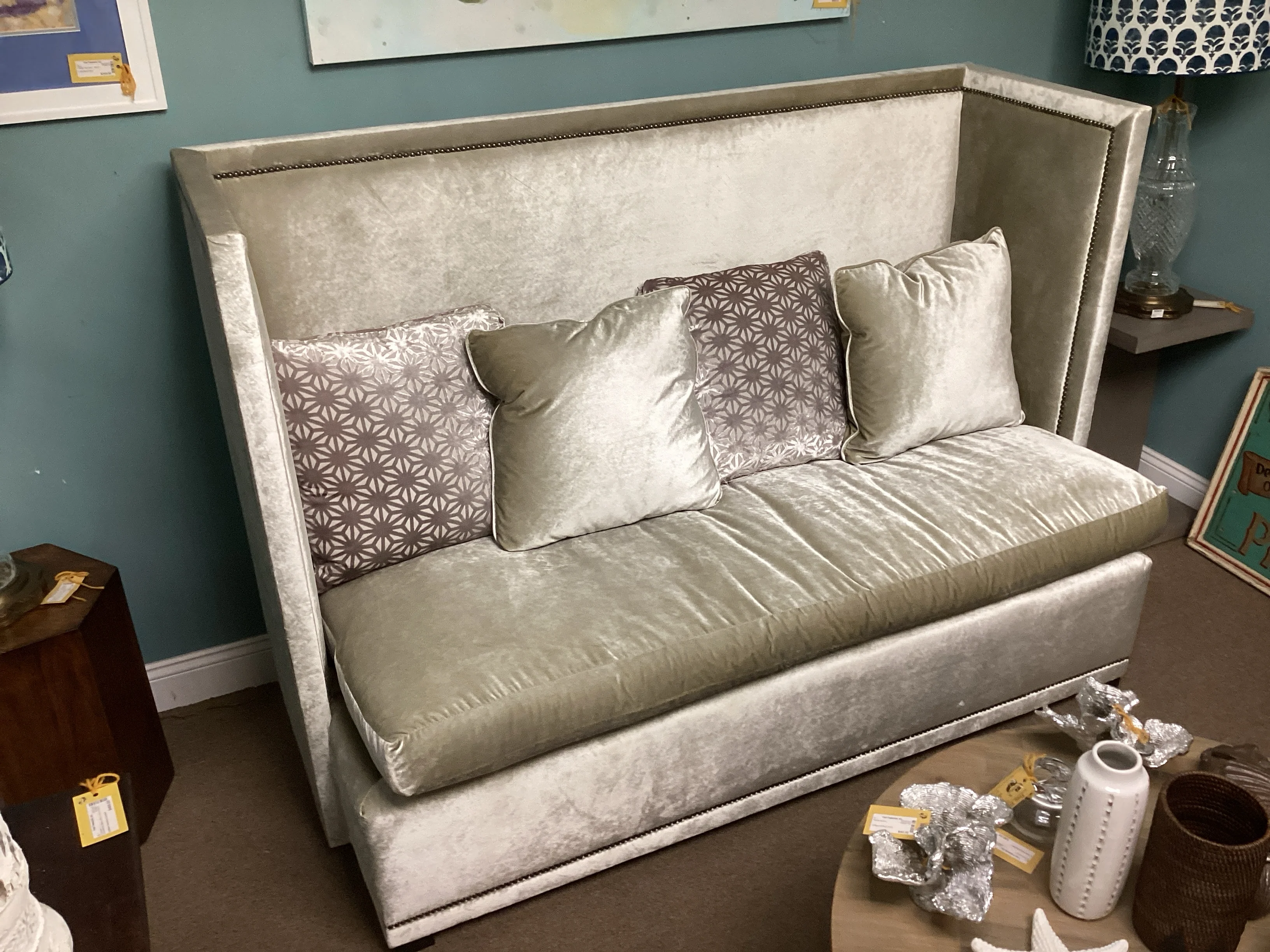 Bernhardt Grey Dining Bench