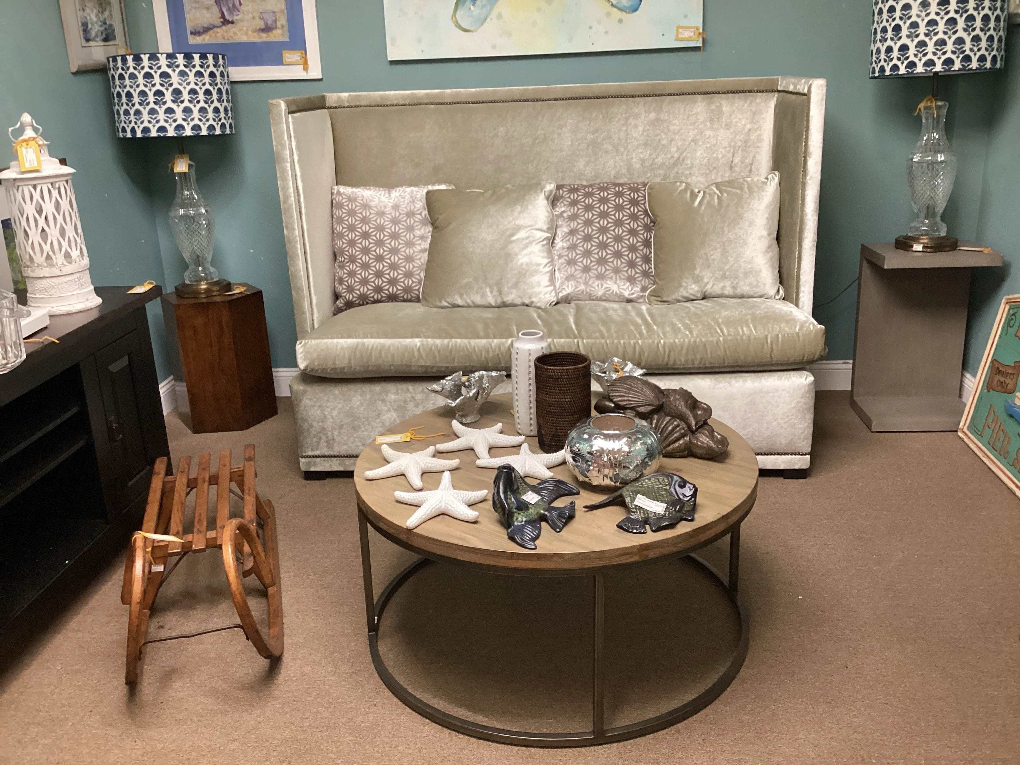 Bernhardt Grey Dining Bench - Image 2