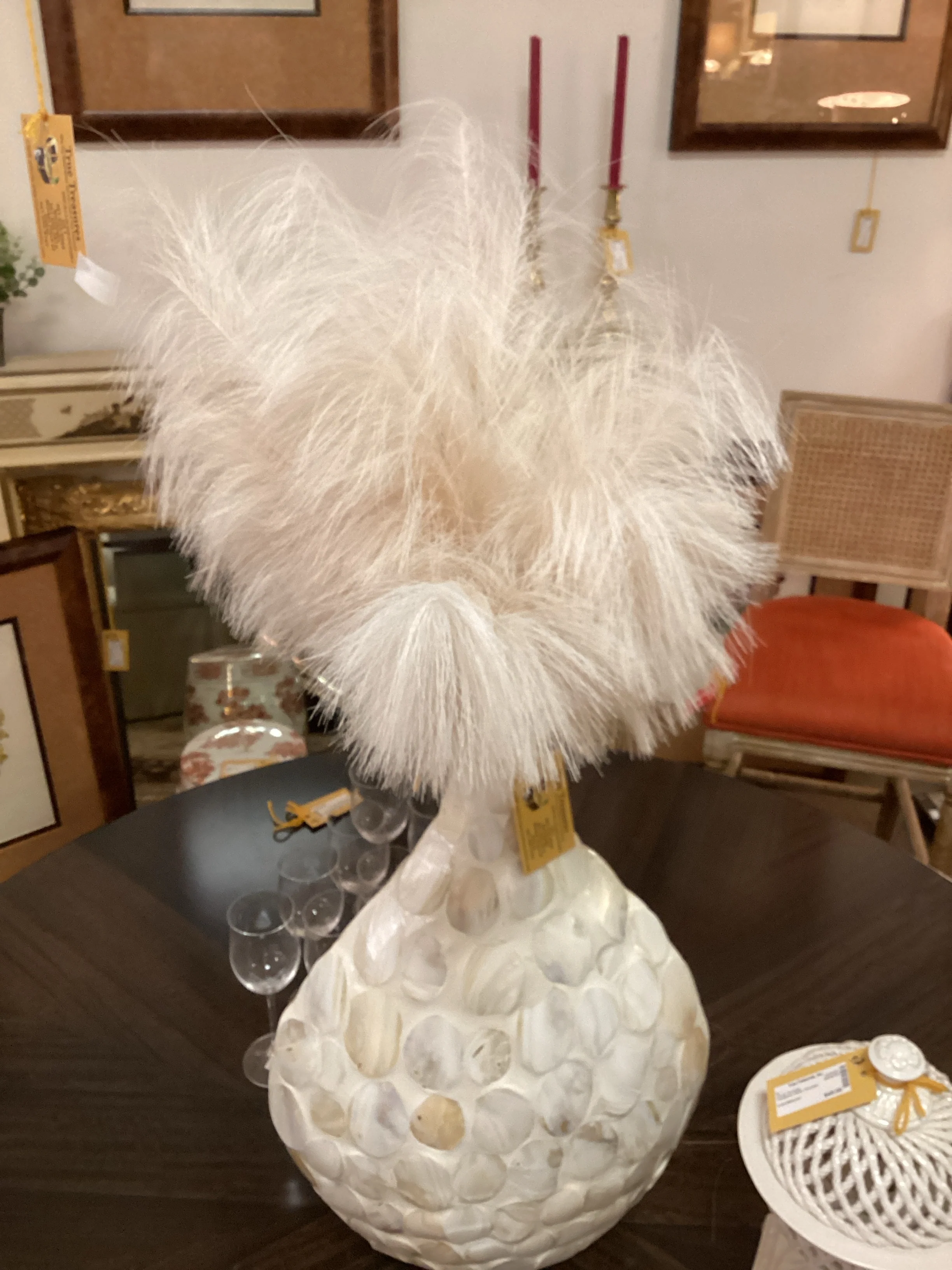 Capezshell Vessel with Feathers - Image 3