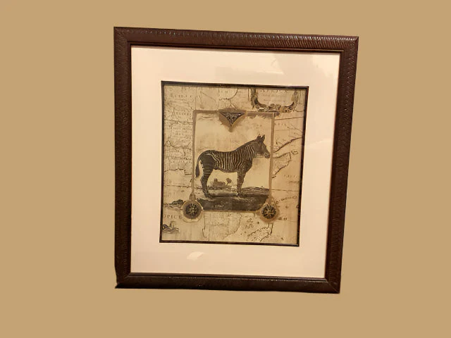 Framed Zebra Print