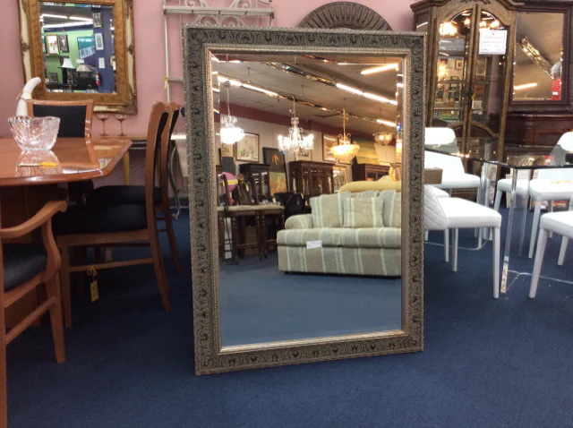 Gold And Black Framed Mirror - Image 2