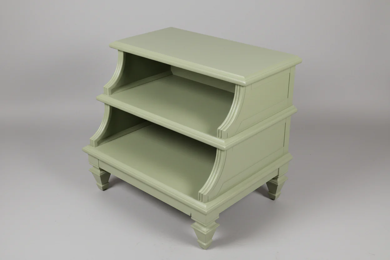 Green Three Tier Accent Table