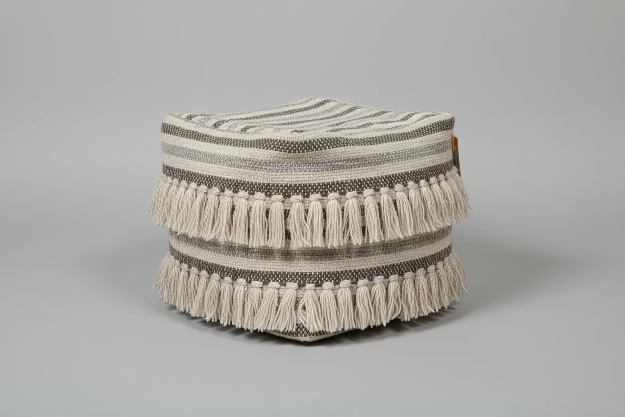 Grey Pouf