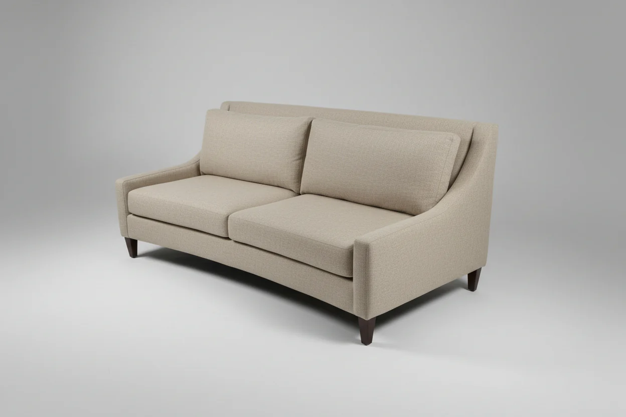 Grey Two Cushion Sofa