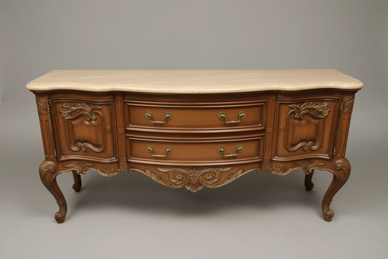 Marge Carson Marble Top Buffet