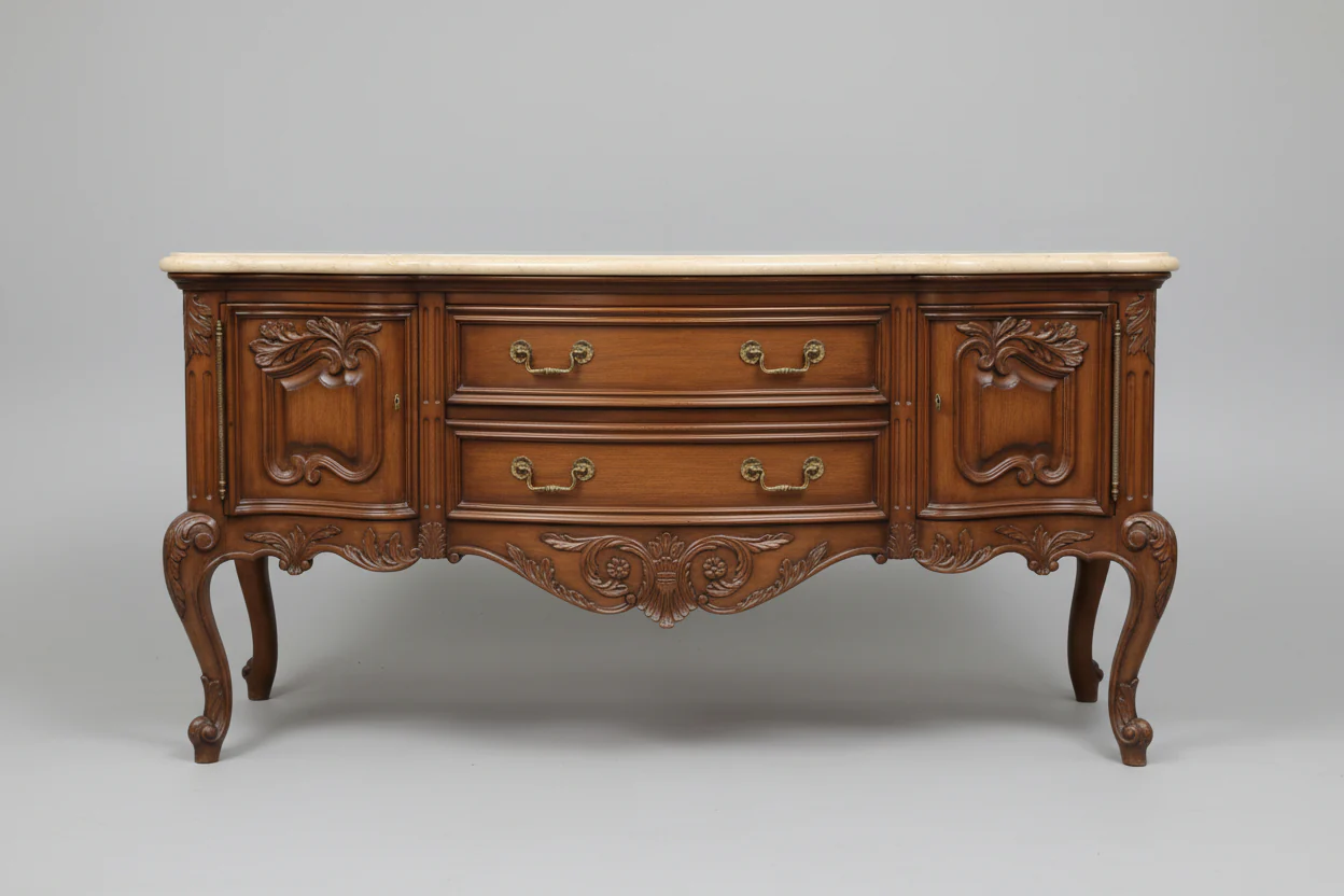 Marge Carson Marble Top Buffet - Image 2