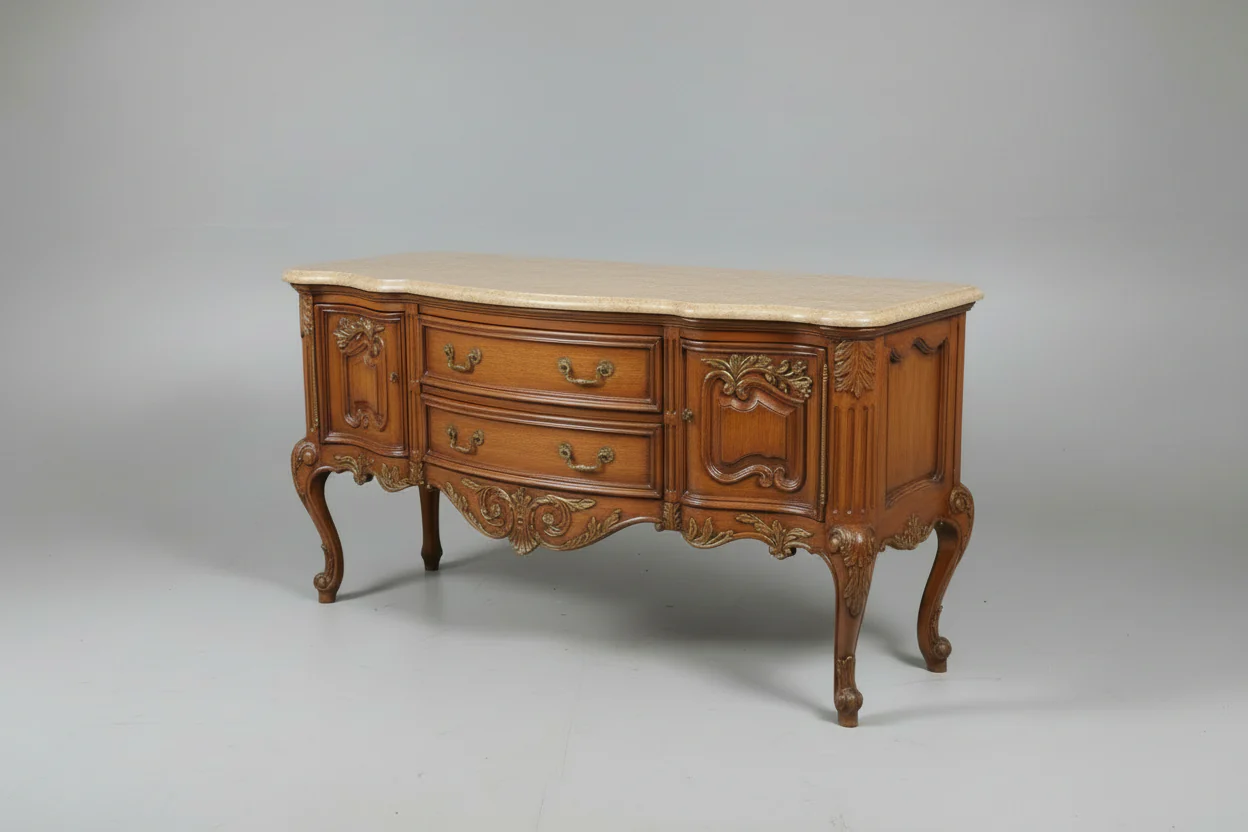Marge Carson Marble Top Buffet - Image 3