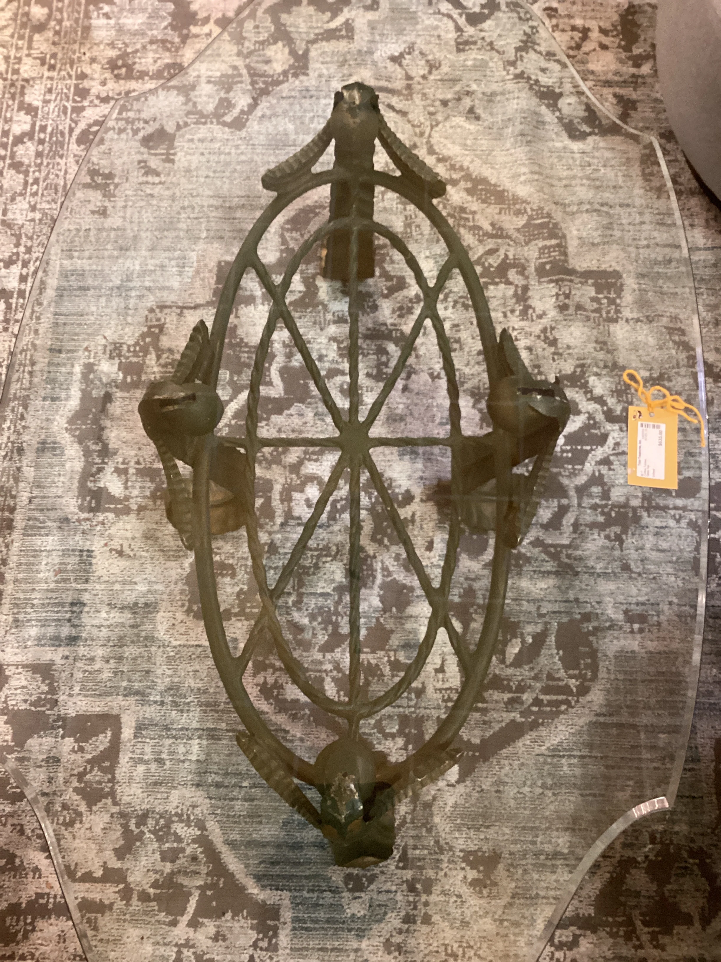 Oval Glass Top Coffee Table - Image 3
