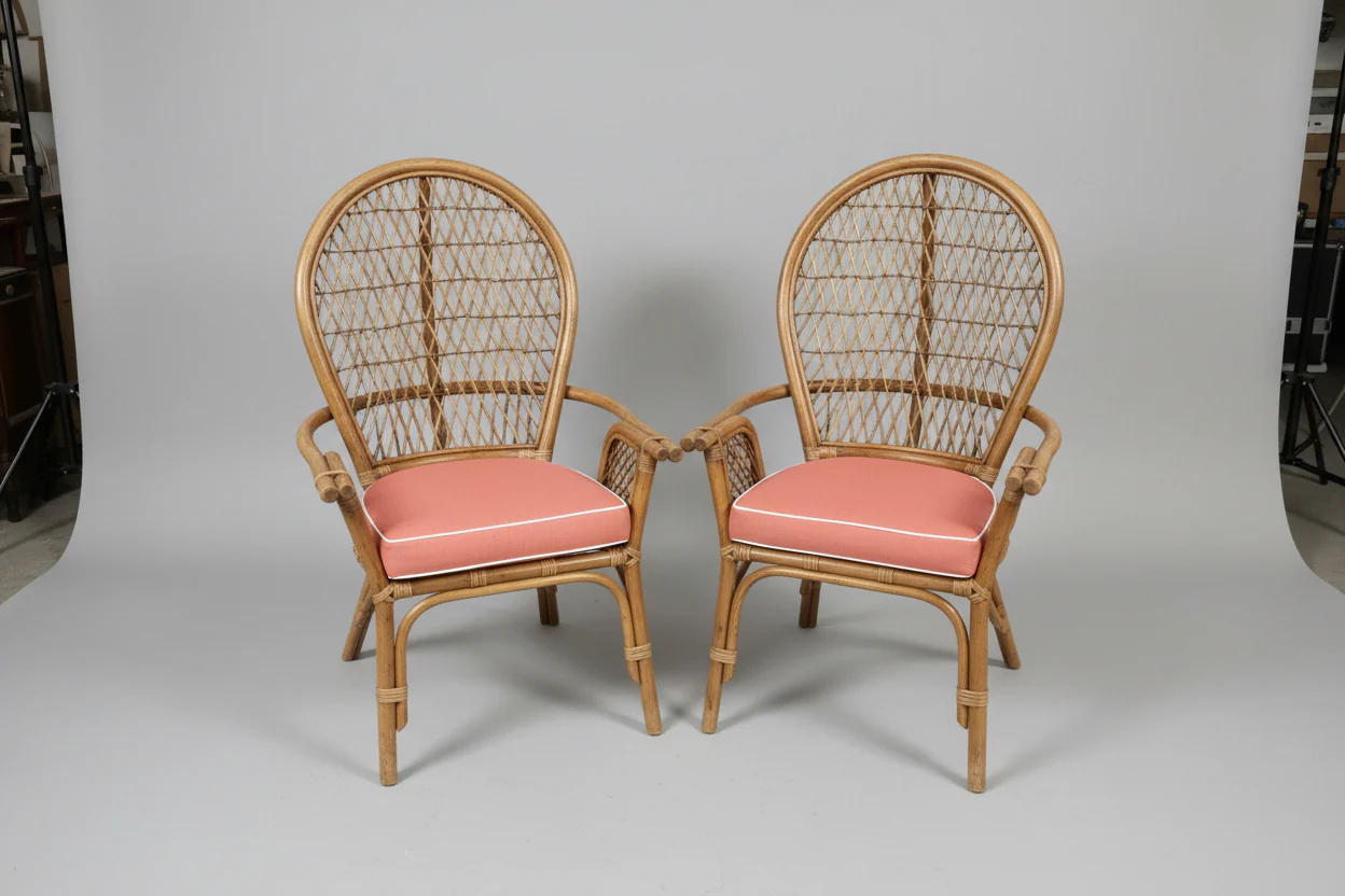 Pair Rattan Chair