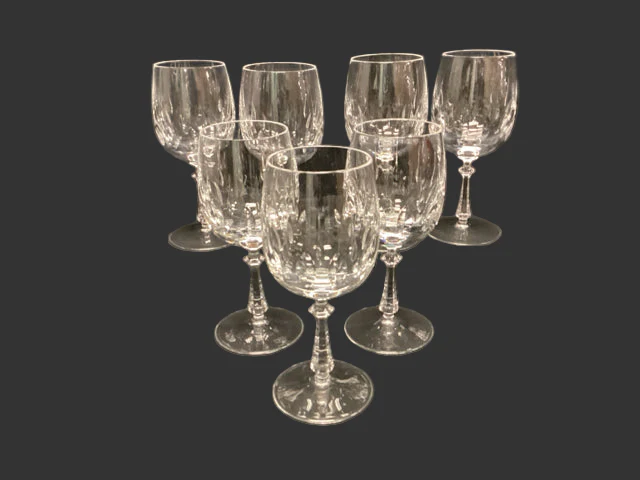 SET/7 Gorham Crystal Red Wine