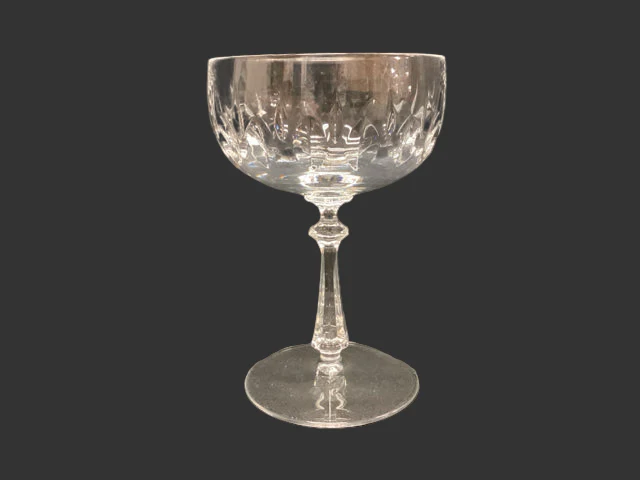 SET/9 Gorham Crystal Coupe Glasses - Image 2