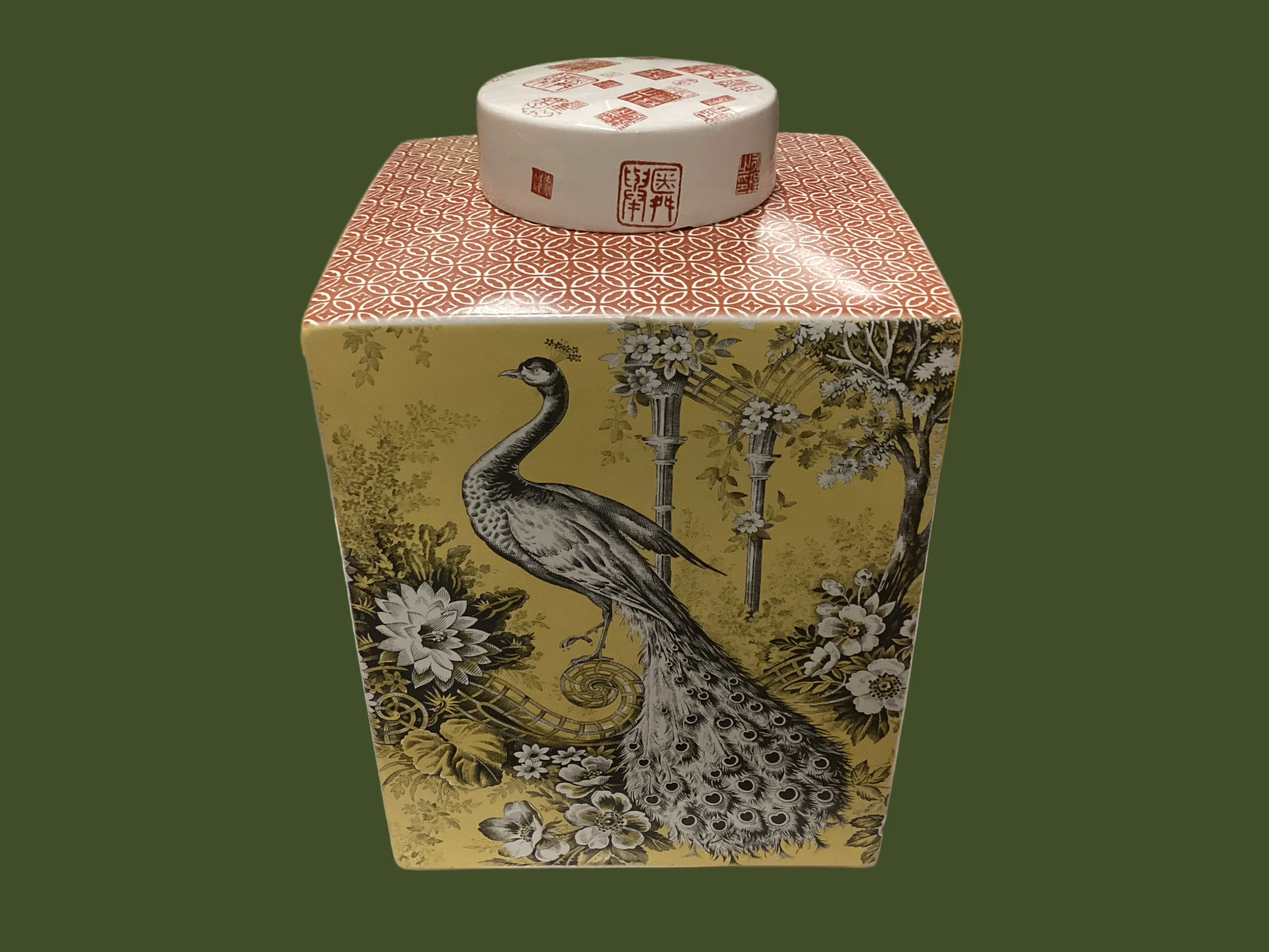 Square Ginger Jar