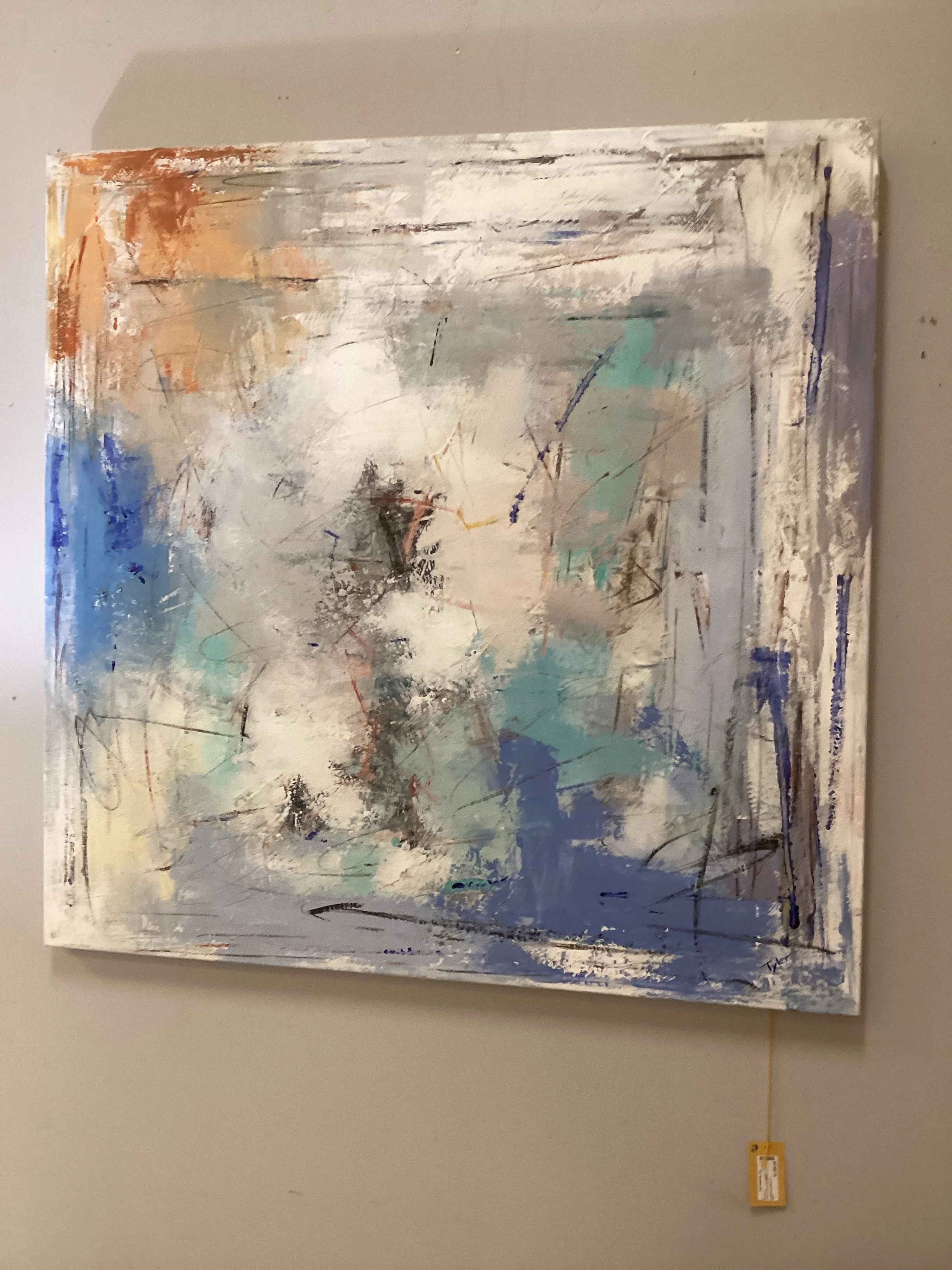 Tyler "Minimalist Abstract" Oil on Canvas Painting - Image 2