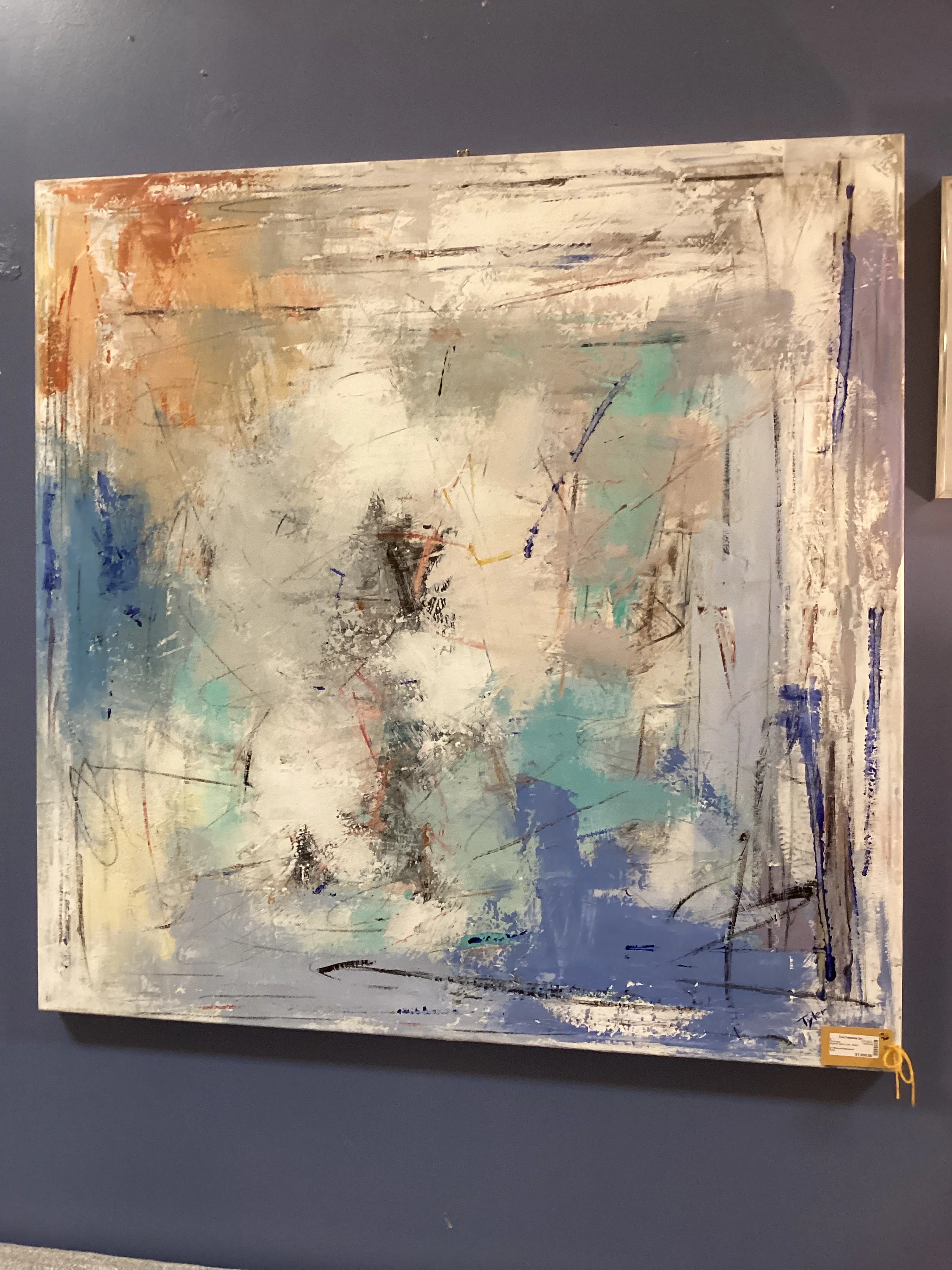 Tyler "Minimalist Abstract" Oil on Canvas Painting - Image 5