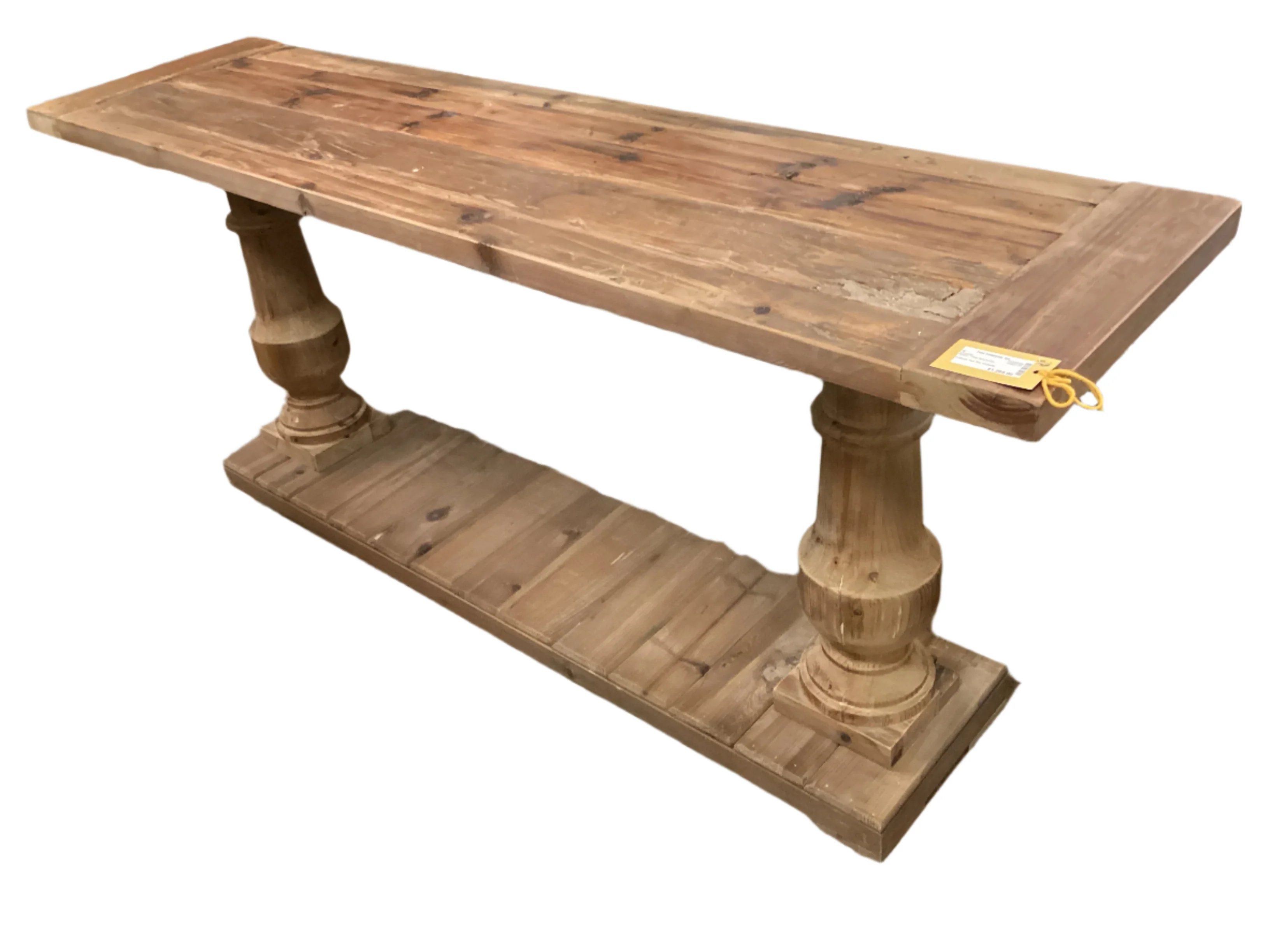 Wood Two Tier Console